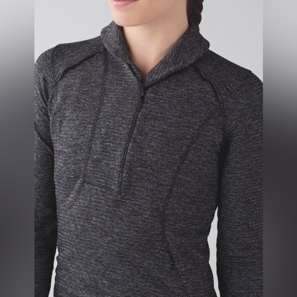 Lululemon Think Fast Pullover Quarter Zip Yoga Running Rulu Jacket - Picture 4 of 11